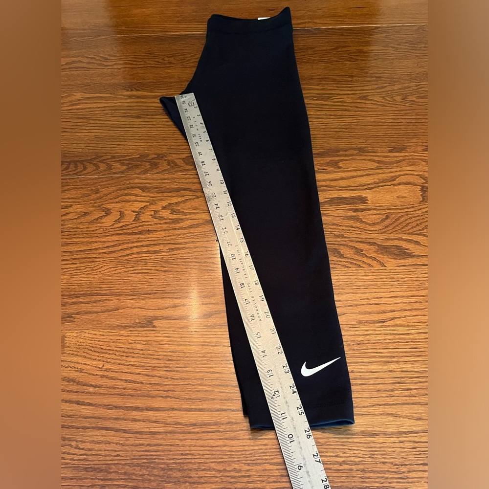 NWT Nike Classic High-Waisted 7/8 Black Cotton Leggings Large L - Picture 9 of 12